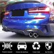 Диффузор заднего бампера V7 (для M-Sport 2018-2022, Карбон) для BMW 3 серия G20/21 2018- гг