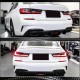 Диффузор заднего бампера V6 (для M-Sport 2018-2022, Карбон) для BMW 3 серия G20/21 2018- гг