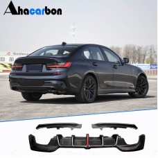 Диффузор заднего бампера V3 (для M-Sport 2018-2022, Карбон) для BMW 3 серия G20/21 2018- гг