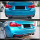 Диффузор заднего бампера V1 (для M-Sport, Карбон) для BMW 4 серия F-32 2012-2020 гг