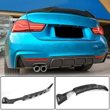 Диффузор заднего бампера Карбон V2 (M-Sport) для BMW 4 серия F-32 2012-2020 гг