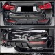 Диффузор заднего бампера V2 (для M-Sport, Карбон) для BMW 4 серия F-32 2012-2020 гг