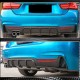 Диффузор заднего бампера V2 (для M-Sport, Карбон) для BMW 4 серия F-32 2012-2020 гг