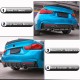 Диффузор заднего бампера V4 (для M-Sport, Карбон) для BMW 4 серия F-32 2012-2020 гг