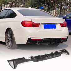 Диффузор заднего бампера Карбон V3 (M-Sport) для BMW 4 серия F-32 2012-2020 гг