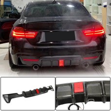 Диффузор заднего бампера Карбон V8 (M-Sport) для BMW 4 серия F-32 2012-2020 гг