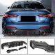 Диффузор заднего бампера V3 (для G22/G23 M-Sport, Карбон) для BMW 4 серия G22/23/26 2020- гг