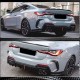 Диффузор заднего бампера V3 (для G22/G23 M-Sport, Карбон) для BMW 4 серия G22/23/26 2020- гг