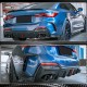 Диффузор заднего бампера V3 (для G22/G23 M-Sport, Карбон) для BMW 4 серия G22/23/26 2020- гг