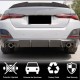 Диффузор заднего бампера V1 (для G26 M-Sport, Карбон) для BMW 4 серия G22/23/26 2020- гг