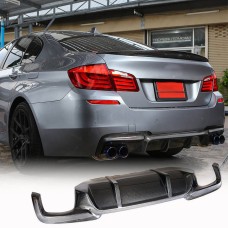 Диффузор заднего бампера Карбон V2 (M-Sport) для BMW 5 серия F-10/11/07 2010-2016 гг