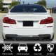 Диффузор заднего бампера Карбон V5 (M-Sport) для BMW 5 серия F-10/11/07 2010-2016 гг