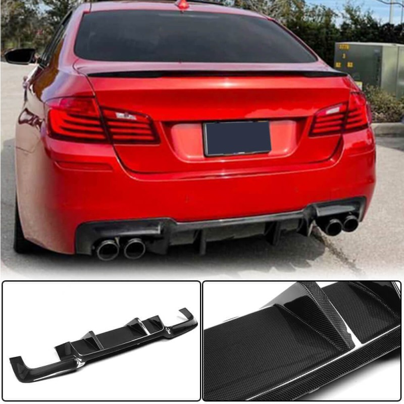 Диффузор заднего бампера V1 (для F10 M5, Карбон) для BMW 5 серия F-10/11/07 2010-2016 гг