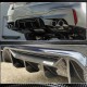 Диффузор заднего бампера Карбон V1 (2017-2020, F90) для BMW 5 серия G30/31