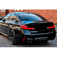 Дифузор заднього бампера V1 (для M5 F90, Карбон) для BMW 5 серія G30/G31 2017-2023 рр