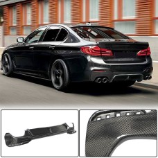 Диффузор заднего бампера Карбон V1 (2017-2020, M-Sport) для BMW 5 серия G30/31