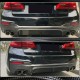 Диффузор заднего бампера Карбон V1 (2017-2020, M-Sport) для BMW 5 серия G30/31