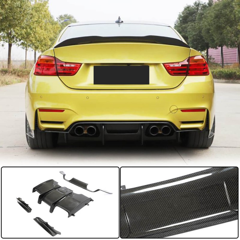 Диффузор заднего бампера V1 (для F80, Карбон) для BMW 3 серия F-30/31/34 2012-2019 гг