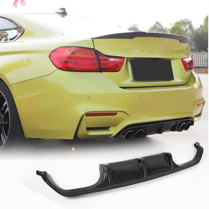 Диффузор заднего бампера V10 (для F80, Карбон) для BMW 3 серия F-30/31/34 2012-2019 гг