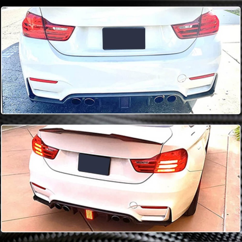 Диффузор заднего бампера V13 (для F80, Карбон) для BMW 3 серия F-30/31/34 2012-2019 гг Диффузор заднего бампера V13 (для F80, Карбон) для BMW 3 серия F-30/31/34 2012-2019 гг