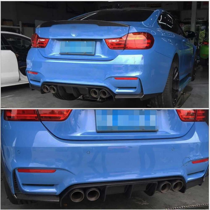 Диффузор заднего бампера ABS V14 (для F80) для BMW 3 серия F-30/31/34 2012-2019 гг Диффузор заднего бампера ABS V14 (для F80) для BMW 3 серия F-30/31/34 2012-2019 гг