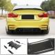 Диффузор заднего бампера V1 (для F82/F83, Карбон) для BMW 4 серия F-32 2012-2020 гг
