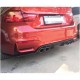 Диффузор заднего бампера V2 (для F82/F83, Карбон) для BMW 4 серия F-32 2012-2020 гг