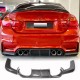 Диффузор заднего бампера V4 (для F82/F83, Карбон) для BMW 4 серия F-32 2012-2020 гг