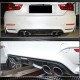 Диффузор заднего бампера V7 (для F82/F83, Карбон) для BMW 4 серия F-32 2012-2020 гг