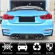 Диффузор заднего бампера V12 (для F82/F83, Карбон) для BMW 4 серия F-32 2012-2020 гг