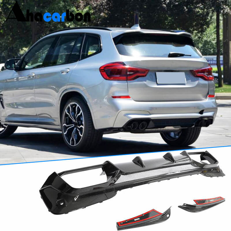 Диффузор заднего бампера Карбон (для F97) для BMW X3 G01 2018- гг