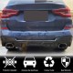 Диффузор заднего бампера (для оригинального M-Sport 2018-2021, Карбон) для BMW X3 G01 2018- гг
