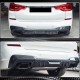 Диффузор заднего бампера (для оригинального M-Sport 2018-2021, Карбон) для BMW X3 G01 2018- гг