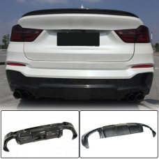 Диффузор заднего бампера Карбон (M-Sport) для BMW X4 F-26 2014-2018 гг