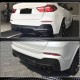 Диффузор заднего бампера Карбон (M-Sport) для BMW X4 F-26 2014-2018 гг