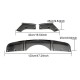 Диффузор заднего бампера Карбон V1 (M-Sport) для BMW X5 F-15 2013-2018 гг