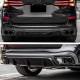Диффузор заднего бампера V4 (2018-2022, черный глянец) для BMW X5 G05 2019- гг