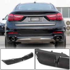 Диффузор заднего бампера Карбон для BMW X6 F-16 2014-2019 гг