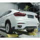 Диффузор заднего бампера Карбон V1 (M-Sport) для BMW X6 F-16 2014-2019 гг