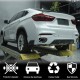 Диффузор заднего бампера Карбон V2 (M-Sport) для BMW X6 F-16 2014-2019 гг