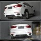 Диффузор заднего бампера Карбон V2 (M-Sport) для BMW X6 F-16 2014-2019 гг