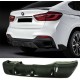 Диффузор заднего бампера Карбон V2 (M-Sport) для BMW X6 F-16 2014-2019 гг