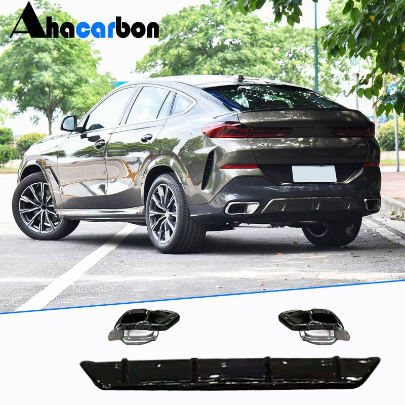 Диффузор заднего бампера ABS (2023-2025) для BMW X6 G06 2019- гг