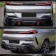 Диффузор заднего бампера Карбон (для M-Competition, 2020-2022) для BMW X6 G06 2019- гг