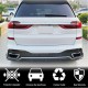 Диффузор заднего бампера Карбон V1 (M-Sport) для BMW X7 G07 2019- гг