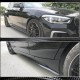 Накладки на пороги (для M-Sport 2015-2019, Карбон) для BMW 1 серия F20/21