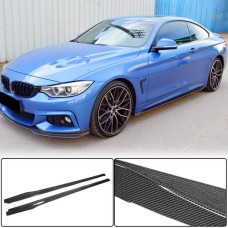 Накладки на пороги V1 (для F32/F33 M-Sport, Карбон) для BMW 4 серия F-32 2012-2020 гг