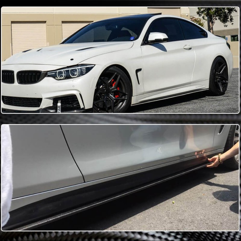 Накладки на пороги ABSV4 (для M-Sport) для BMW 4 серия F-32 2012-2020 гг Накладки на пороги ABSV4 (для M-Sport) для BMW 4 серия F-32 2012-2020 гг