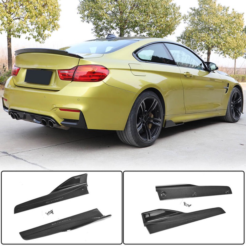 Накладки на пороги V4 (для F82/F83, Карбон) для BMW 4 серия F-32 2012-2020 гг