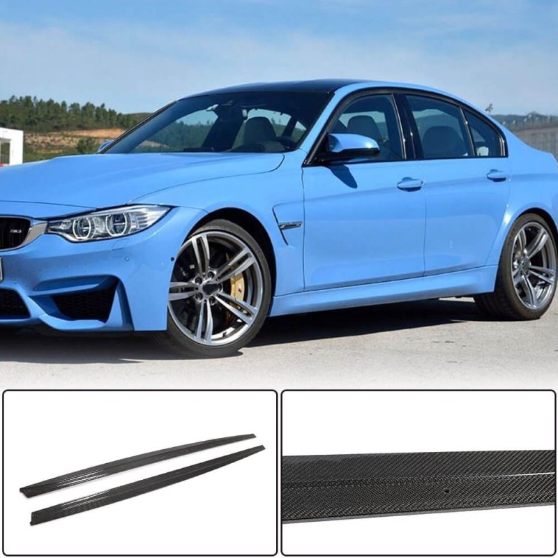 Накладки на пороги V1 (для F80, Карбон) для BMW 3 серия F-30/31/34 2012-2019 гг